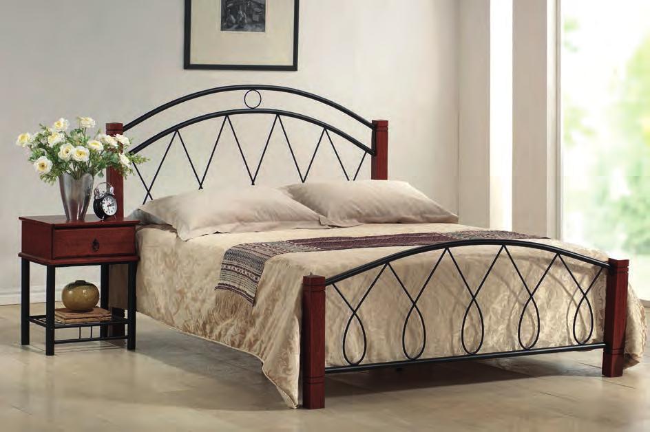 N 331 pasadena łóżko, drewno/metal kolor