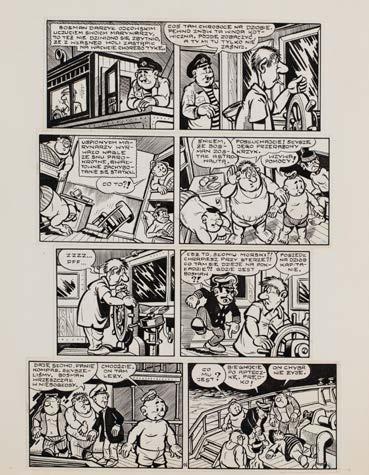 17 JANUSZ CHRISTA (1934-2008) "Kajtek i Koko" - Zwariowana wyspa 1, plansza komiksowa nr 2, s.3, 1967 r.