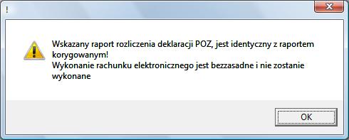 deklaracji POZ, w której znajdują się raporty rozliczenia deklaracji POZ.