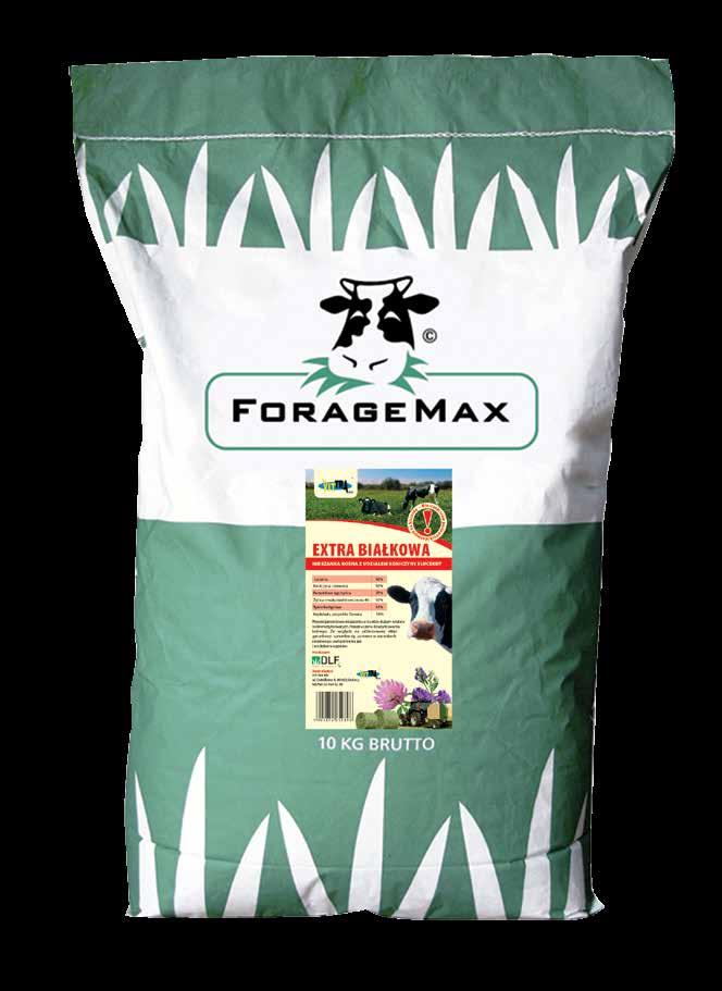 Obie mieszanki ForageMax zawierają lucernę i odpowiednio do niej dobrane gatunki traw.