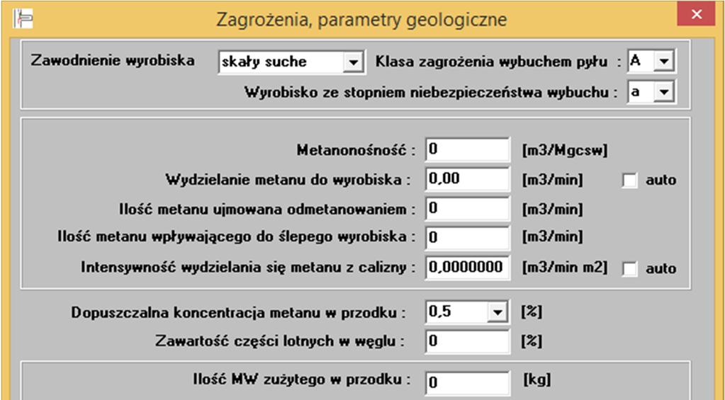 25 W programie komputerowym AGHWEN 4.0 obliczany jest opór zastępczy lutniociągu dla wszystkich elementów instalacji.