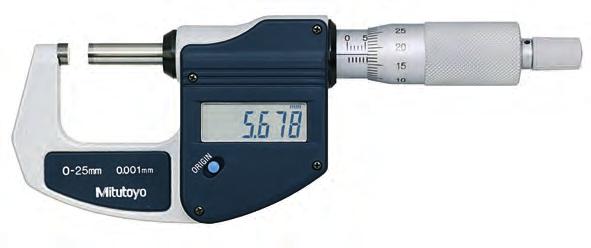 Mikrometr Digimatic Seria 293 Standardowy model mikrometra Digimatic o przystępnej cenie, posiadający następujące zalety: Model ekonomiczny o
