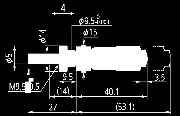Ø tulei Grubość uchwytu dla mocowania nakrętką Cechy specjalne 148-14 -13 Płaska Gładka 9,5 mm - 3 55,
