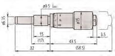 (węglikowa) 9,5 mm Gładka - 55 66, 149-131 -15 Płaska (węglikowa) 9,5 mm Z nakrętką mocującą 11,5-6 69,5 149-81 -15 Sferyczna (SR4) 9,5 mm Gładka