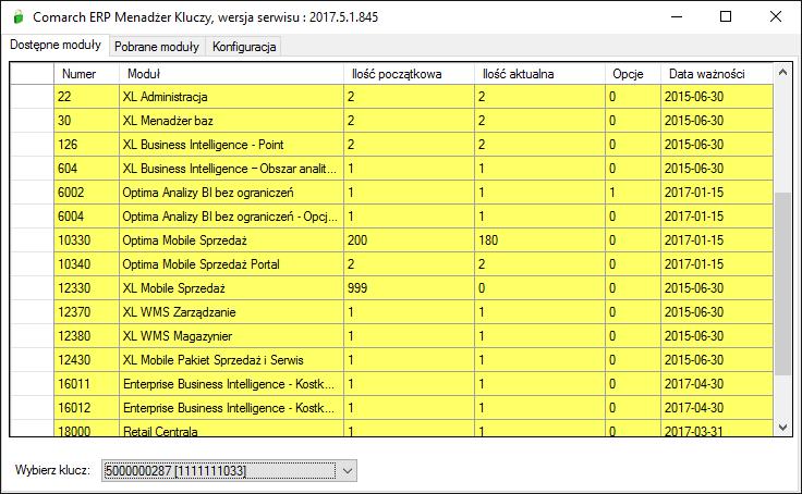 niż data bieżąca). Analogicznie jak to ma miejsce w przypadku koloru ikony kłódki w prawym dolnym rogu ekranu. 4.1.