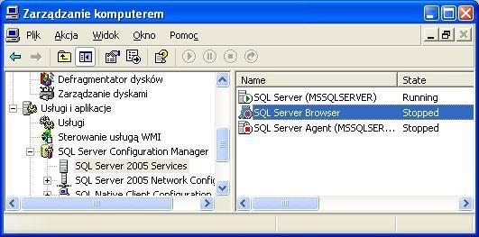 baza MS SQLEXPRES domyślnie po instalacji nie umożliwia obsługi połączenia z