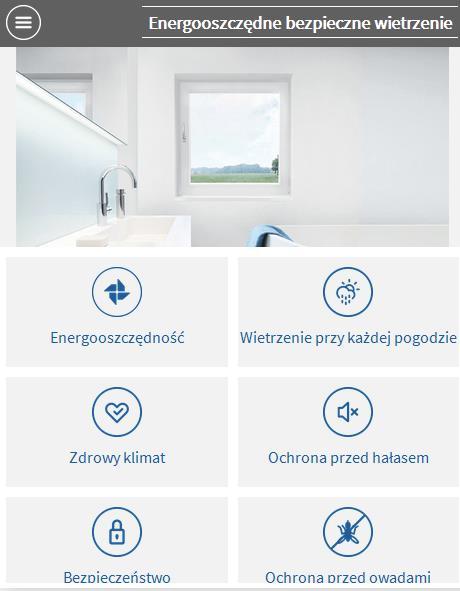 Narzędzia marketingowe Aplikacja z symulacją wymiany powietrza dla okna uchylonego