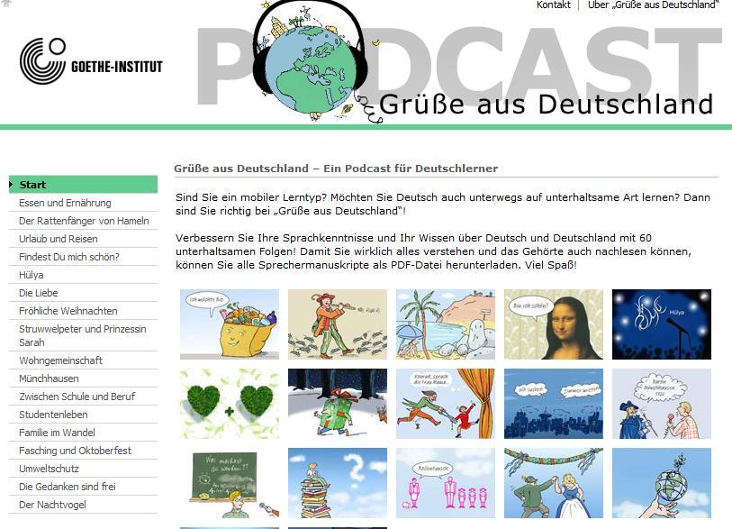 Podcasty Instytutu Goethego.