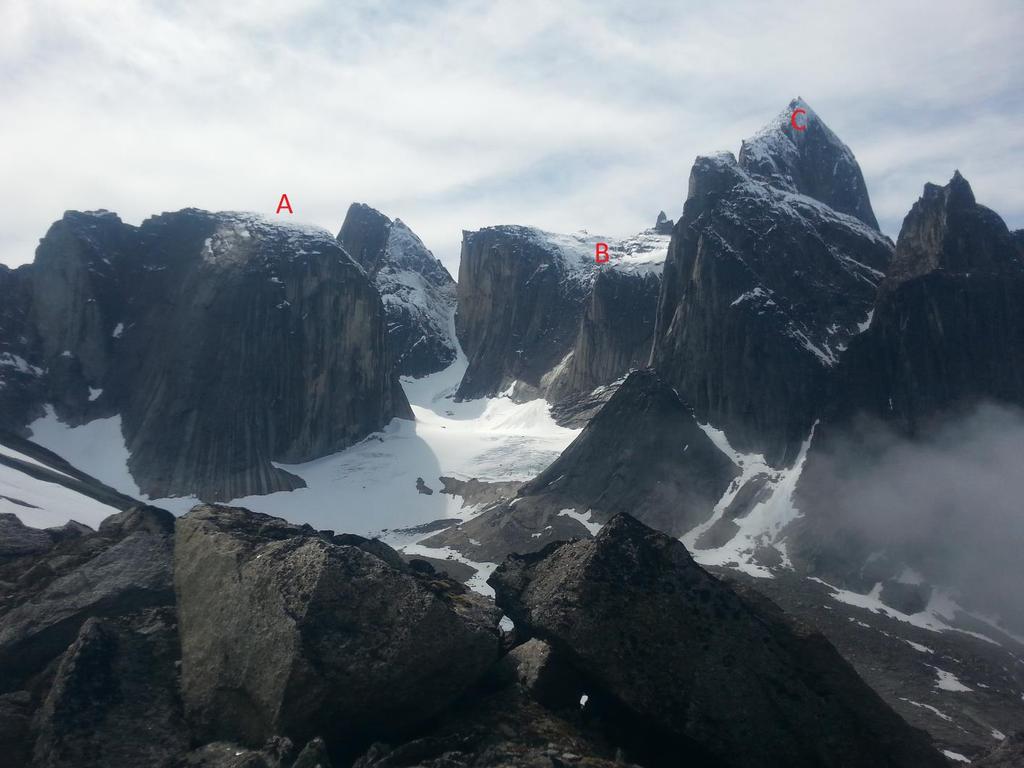 A - Half Dome, B - Środkowa