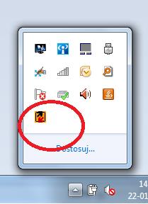 Strona 7 z 10 Po zainstalowaniu programu na pasku zadań dostępna jest ikona