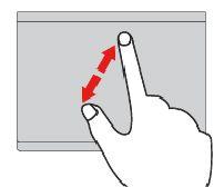 Przesuwanie trzema palcami w górę Połóż trzy palce na trackpadzie i przesuń je w górę, aby otworzyć widok zadań i wyświetlić wszystkie otwarte okna.