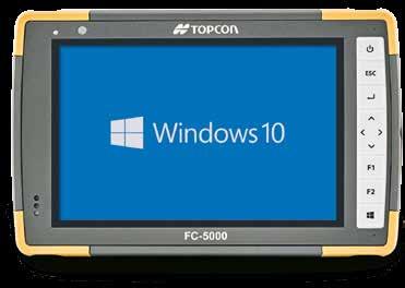 KONTROLERY Topcon FC-5000 Dla każdej osoby potrzebującej komputera z systemem Windows 10, Topcon przygotował rozwiązanie w postaci tabletu-kontrolera FC-5000.