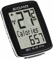 śr/akt Prędkość maksymalna Całkowity czas jazdy Zegar (12/24h) Kalorie