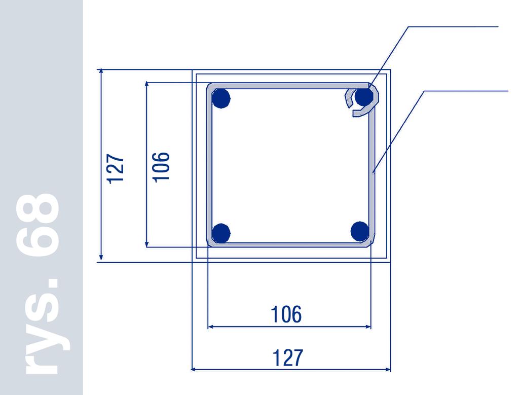 Stopy fundamentowe nale y wykonaç z betonu B 15 (o wilgotnej konsystencji) o wymiarach 0,4 x 0,4 x 0,4 m.