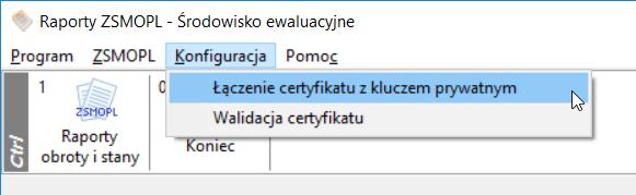 Obsługa komunikacji z Zintegrowanym Systemem Monitorowania Produktami Leczniczymi w systemie plikach, należy przed zaimportowaniem ich w systemie operacyjnym połączyć je do formatu p12.