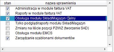 2 Instalacja/Konfiguracja Uruchomienie modułu SP, wymaga instalacji właściwej licencji oraz włączenia uprawnień poszczególnym użytkownikom systemu.