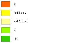 odnotowano w powiecie pińczowskim (5), kazimierskim i włoszczowskim (po 6).