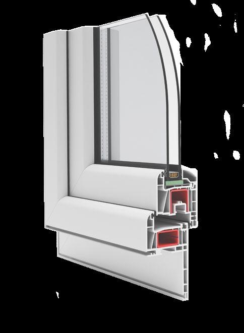 System okienno - drzwiowy Avantgarde i Ovlo (głębokość: 70 mm lub 80 mm) Warianty wykonania