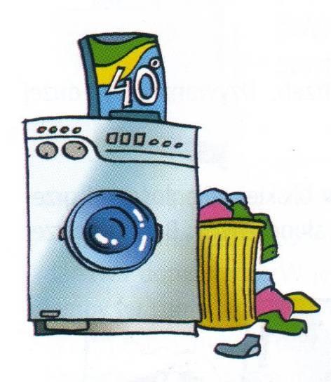 Pralka Pierz dopiero, kiedy uzbierasz pełny wkład do pralki lub ustaw odpowiedni program, Staraj się prać w najniższej możliwej temperaturze, większość obecnie dostępnych na