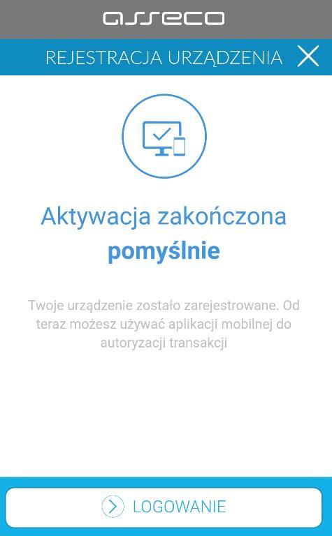 Przykład 7 : wprowadzanie PIN-u - w kolejnym kroku należy ponownie wprowadzić kod PIN.