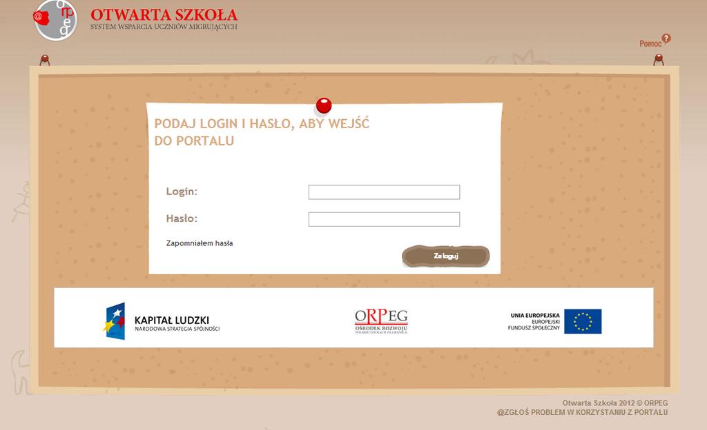 login i hasło