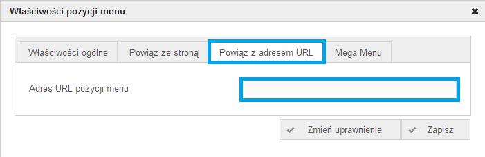 Po wypełnieniu nazwy zaznacz tytuł pozycji menu taki sam jak nagłówek strony i kliknij opcję Zapisz, aby zachować wpisane ustawienia.