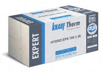 Knauf Therm Expert Hydro EPS 100 λ 36 Oznaczenie według normy: EN 13163:2012+A1:2015.
