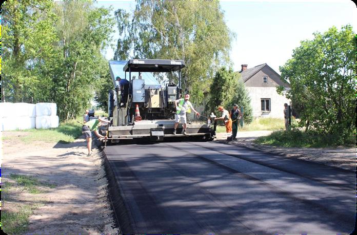 3. Przebudowa drogi gminnej Budziska - Gózd Wartość inwestycji: 144 352,80 zł Inwestycja dofinansowana ze środków Samorządu Województwa Mazowieckiego w kwocie: 69 426 zł.