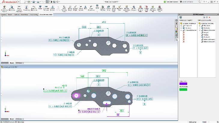 porównania 3D PMI Szybkie identyfikowanie