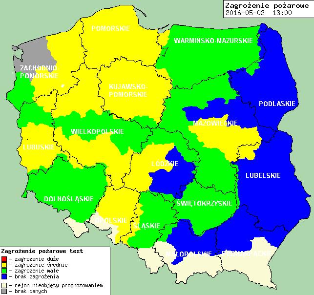 METEOROGRAMY dla głównych miast