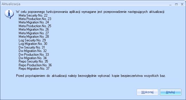 1 i zalogować się do bazy meta hurtowni, którą chcemy zmigrować.