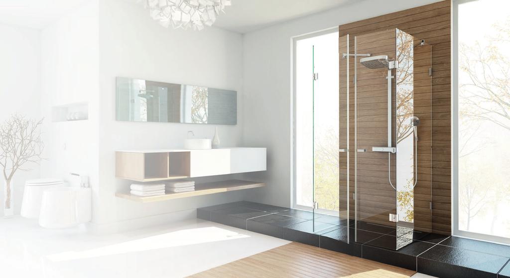 KABINY PRYSZNICOWE K A B I NY P RYS Z N ICO WE Szklane kabiny prysznicowe to rozwiązanie dla wymagających klientów.