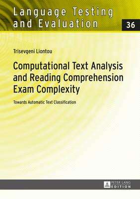 74 PLN Data wydania: 29/12/2014 Computational Text Analysis and Reading Comprehension