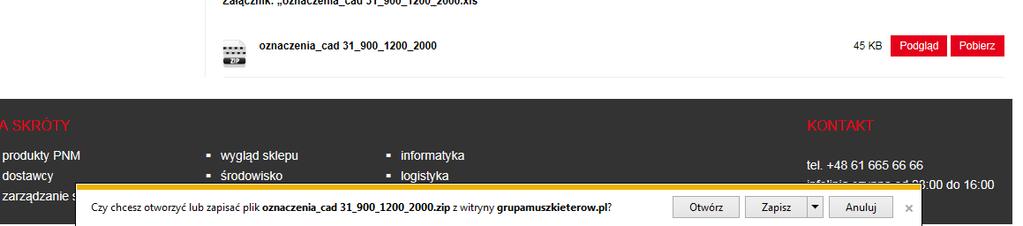 Lista znajduje się u dołu strony: Po kliknięciu w link