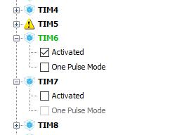 3.3 Bezpośredni dostęp do pamięci DMA 3 ZADANIA DO WYKONANIA Rysunek 11: Aktywacja licznika TIM6 Rysunek 12: Aktywacja licznika TIM6 trybie pracy cyklicznej wybierając tryb (Mode), jako Circular.