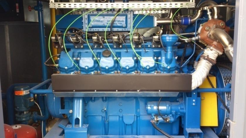 Układ kogeneracyjny gazowo/parowy ORC IMP Silnik spalinowy 400 kwe - silnik 12