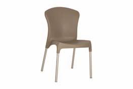 Krzesła z tworzywa Stella Stella Polipropylen 3,0 83cm 48cm wenge white red pistacja black 6cm