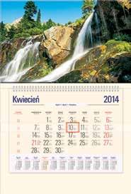 UWAGA: składając zamówienie podajemy połaczony: symbol rodzaju kalendarza (czyli J, T lub CT) J Kalendarze jednodzielne T Kalendarze trójdzielne UWAGA: w sezonie 2014 kalendarz JEDNODZIELNY ma nowe