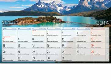 h1 Kalendarz planer Explorer MIEJSCE NA NADRUK REKLAMOWY format użytkowy kalendarza 230 x 170 mm format