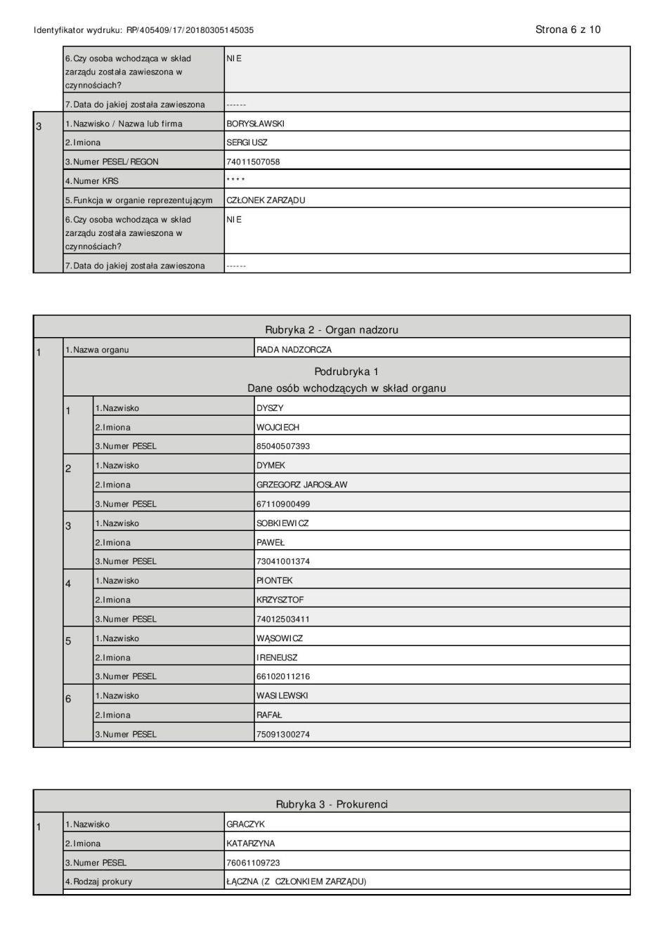 DOKUMENT INFORMACYJNY PiLab S.A. 71.