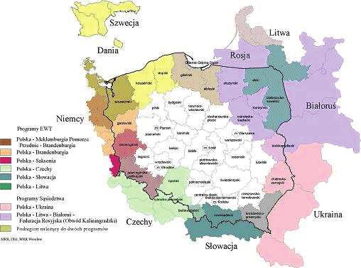Rozwój Polski Wschodniej 187 2000 2006 (w Polsce od 1 maja 2004 roku). EWT wdrażana będzie za pomocą trzech typów programów operacyjnych (www.interreg.gov.