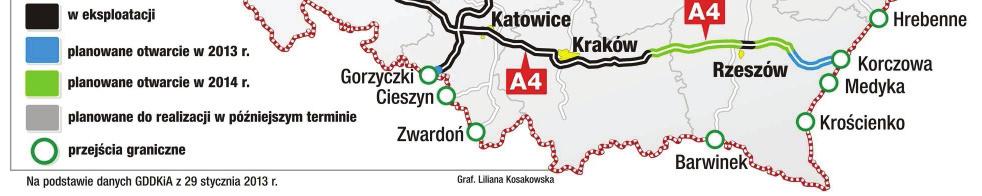 W tej chwili trudno jest dokładnie określić moment zakończenia całego procesu (www.regiomoto.pl). Na rysunku 22 przedstawiono aktualnie istniejącą i zaplanowaną sieć autostrad w Polsce.