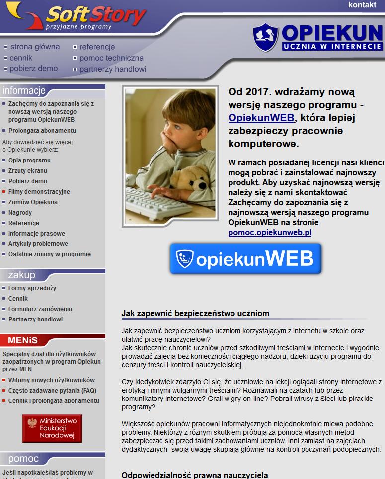 Opiekun ucznia działania zabezpieczające uczniów przed dostępem do treści, które mogą stanowić