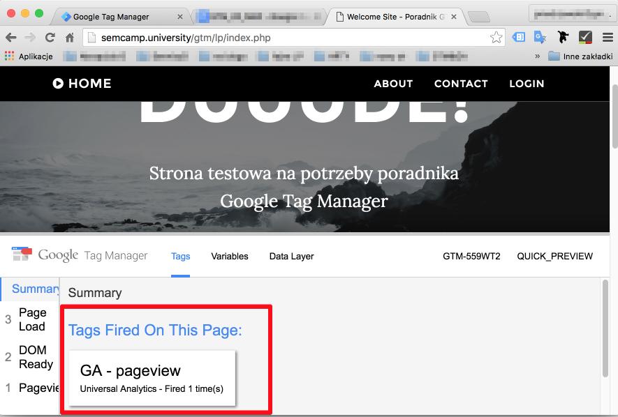Poradnik Google Tag Manager dla działu marketingu Zanim jednak cokolwiek opublikujemy, musimy przeprowadzić weryfikację.