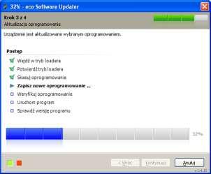 11 Problemy z uruchomieniem programu ecoupdater W nowszych wersjach systemu operacyjnego Windows, np. Windows 8 mogą wystąpić problemy z uruchomieniem programu ecoupdater.