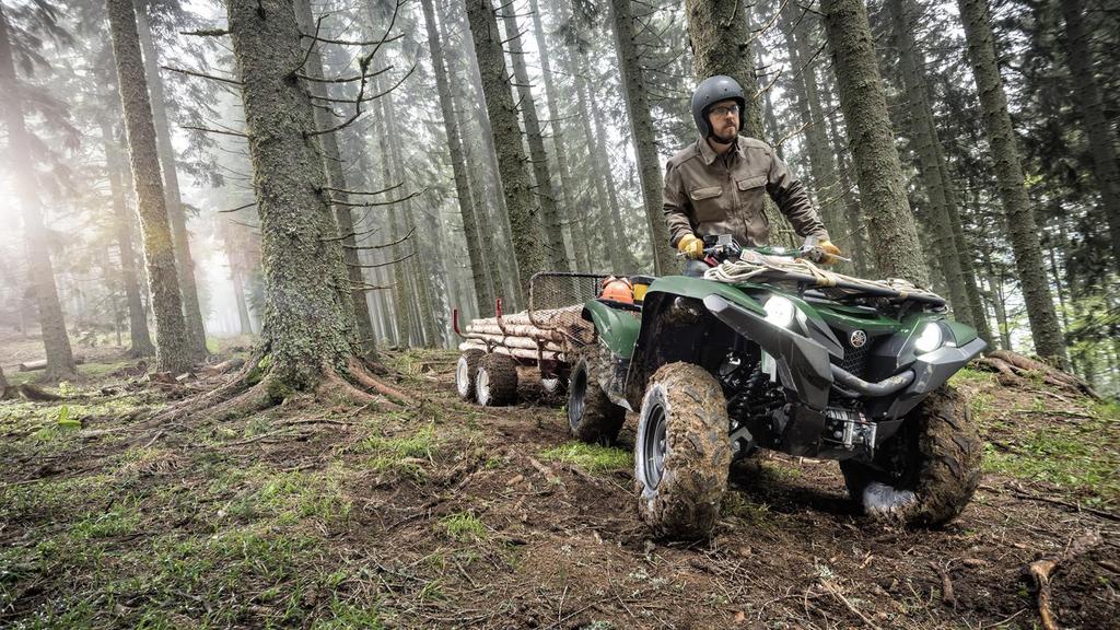 Uroki pracy Solidna Yamaha Grizzly 700 zdobyła reputację jednego z najmocniejszych quadów na świecie.