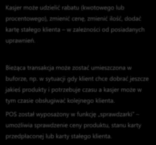 w sytuacji gdy klient chce dobrać jeszcze jakieś produkty i potrzebuje czasu a kasjer może w tym czasie obsługiwać