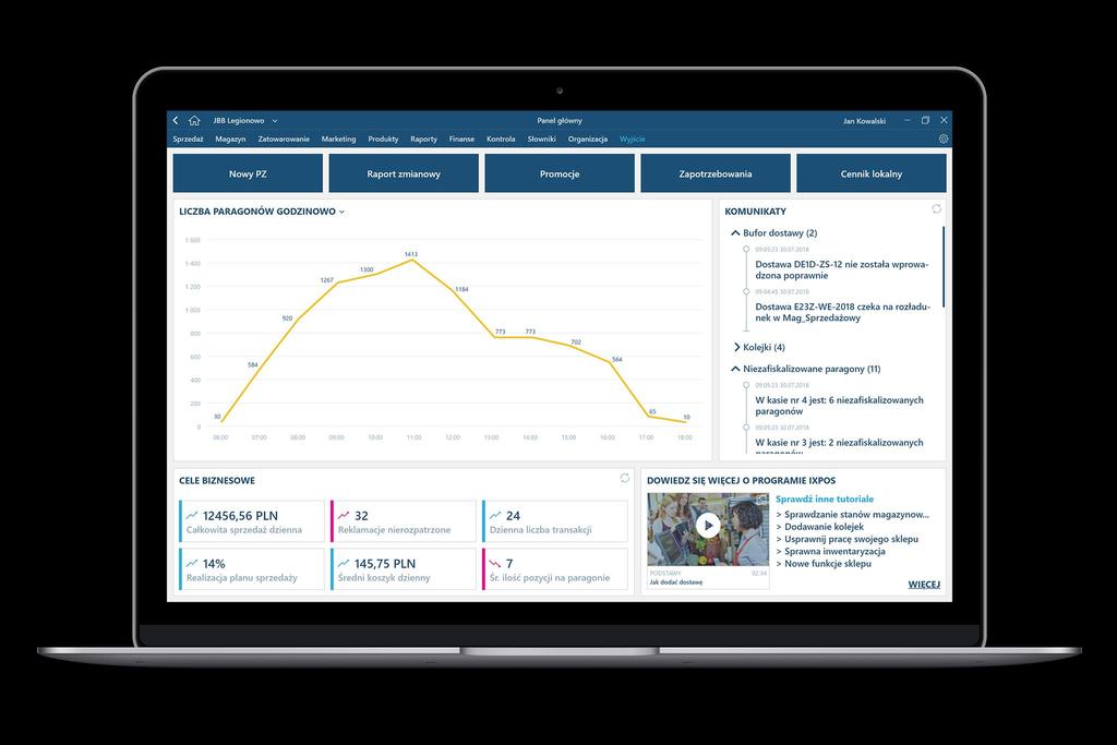 BackOffice BackOffice jest częścią systemu ixpos