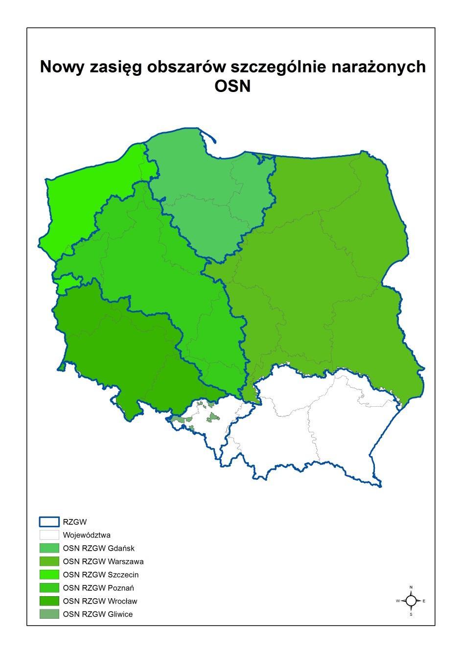 2017 2016 OSN około 4,5% powierzchni kraju 2018 NOWE PRAWO