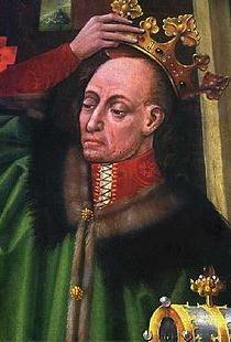 Władysław Jagiełło (1386-1434) Gdy o berło nie na żarty Walczyć jął Ziemowit Czwarty, Co próbował w sposób lisi Szaty męża wdziać Jadwisi, Małopolscy komesowie, Co Habsburga w jej alkowie Wcześniej